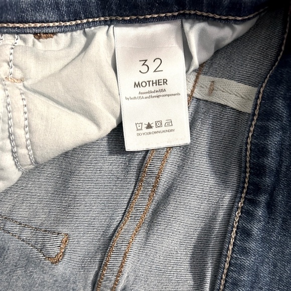 MOTHER Superior The Hustler Ankle Fray Jeans in Healing Jar Excellent Condition - Picture 6 of 9